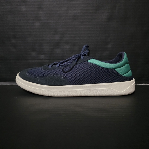 NWT Olukai Mens Navy And Green Punini Casual Lace Up Shoes 10514-5482 Size 10.5 - Picture 2 of 12